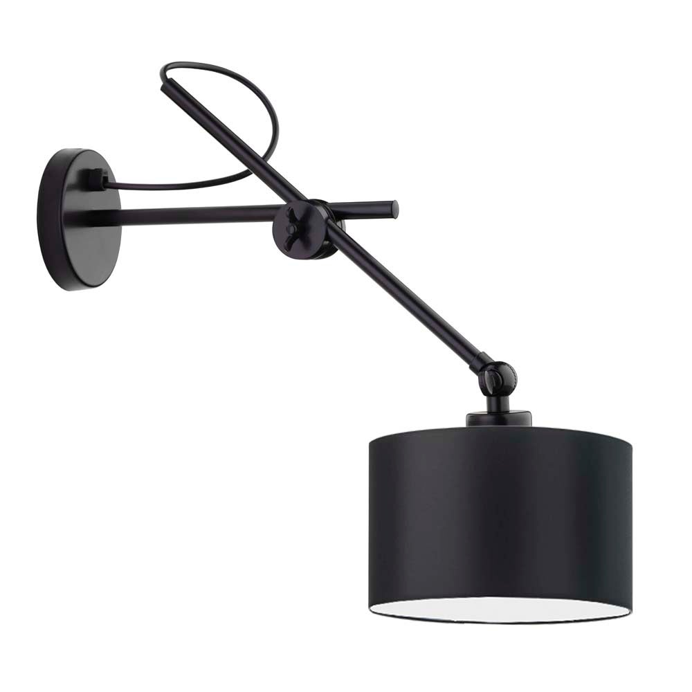 Kinkiet przegubowy lampa ścienna lampa na ścianę regulowany z abażurem walec MODERN