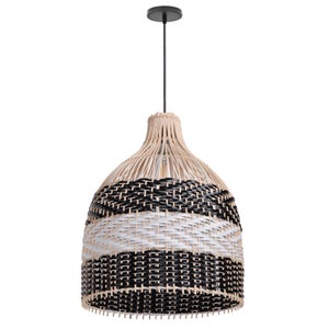 Lustre Industriel Noir SHINY STAR 3 Lumières Araignée - Vintage E27 Avec Câble Tressé Réglable 3M