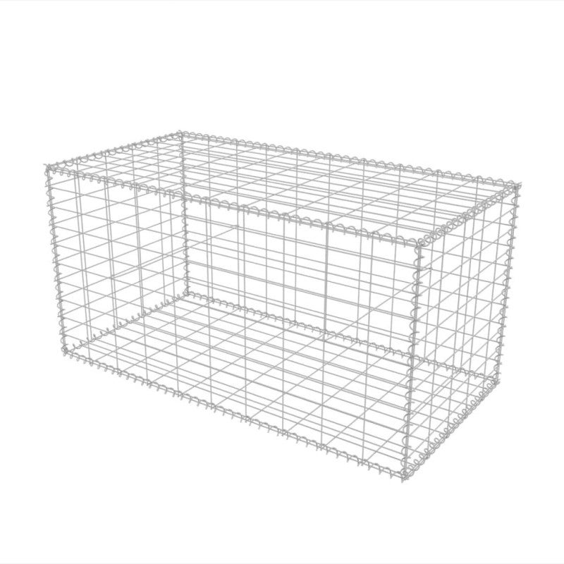 Cesta de muro de gaviones acero galvanizado 100x50x50 cm vidaXL - 2
