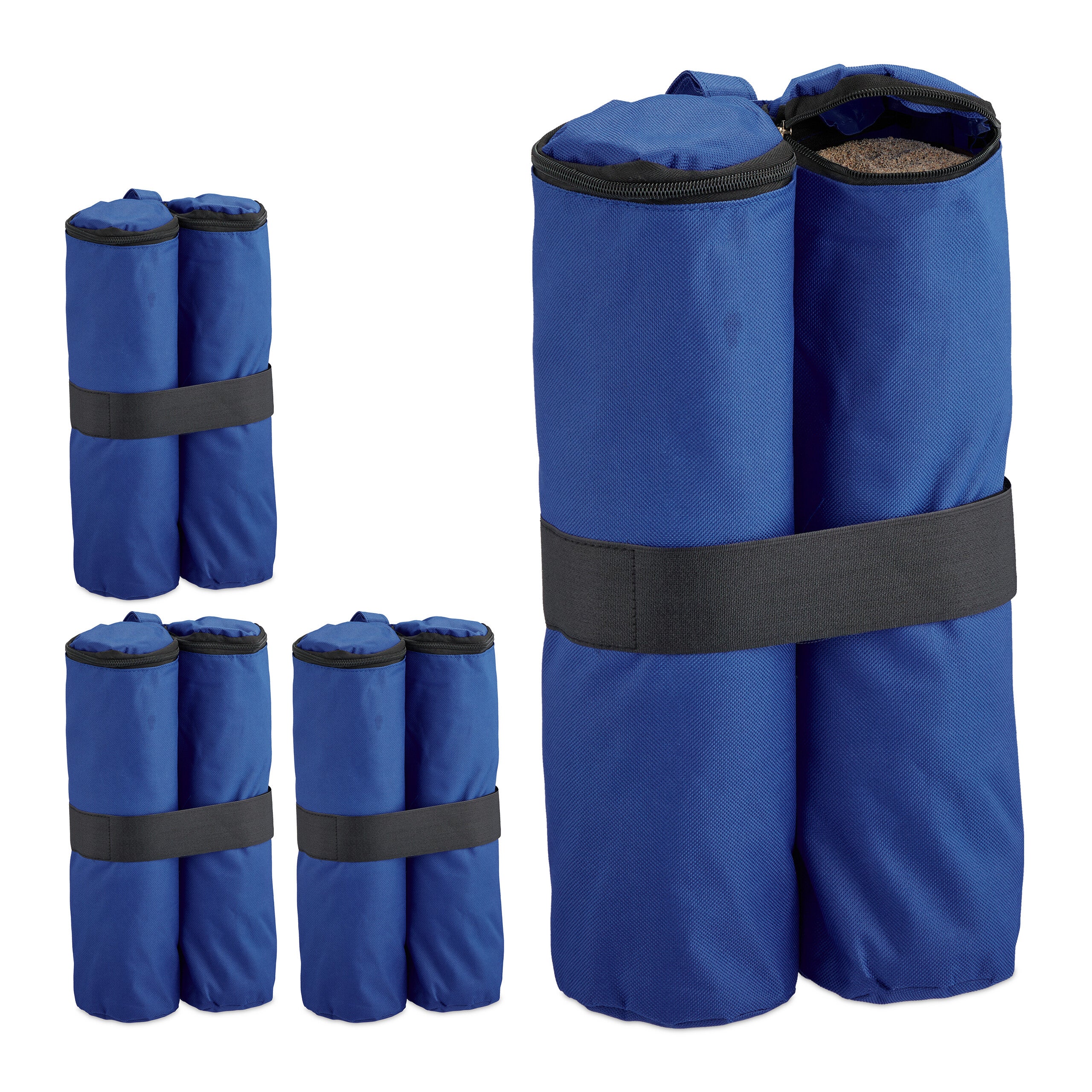 Sac Lest Pour Parasol De Plage Et Jardin - Tissu Oxford 600D - Remplissage Sable - Avec Pelle - 40x40x42 Cm