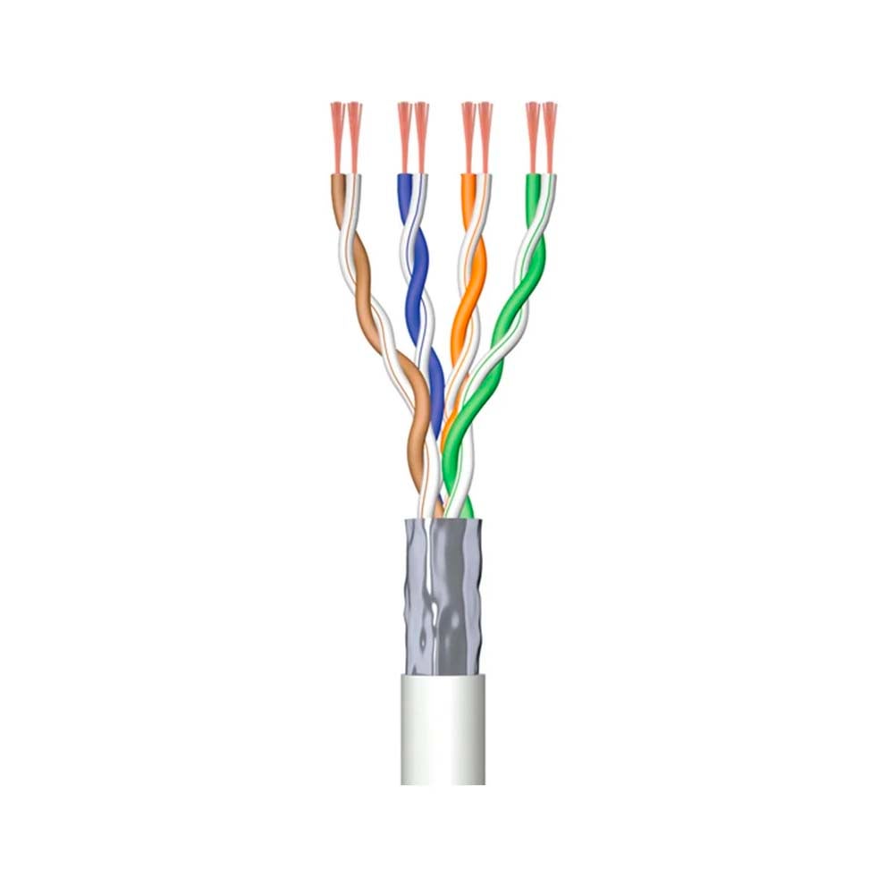 Bobine de câble ethernet rj45 cat5e multibrins blindé gris - 100m CONECTICPLUS - 2