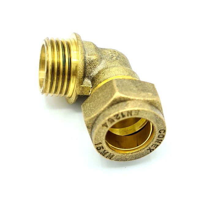 10 Raccordi A Gomito In Ottone, Tubo 1/2" Barb X 1/4" NPT Maschio, Per Acqua/gas - Foto 2