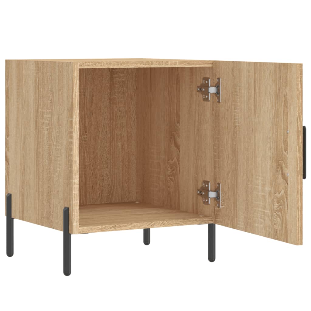 Table de chevet chêne sonoma 40x40x50 cm bois d’ingénierie - 4