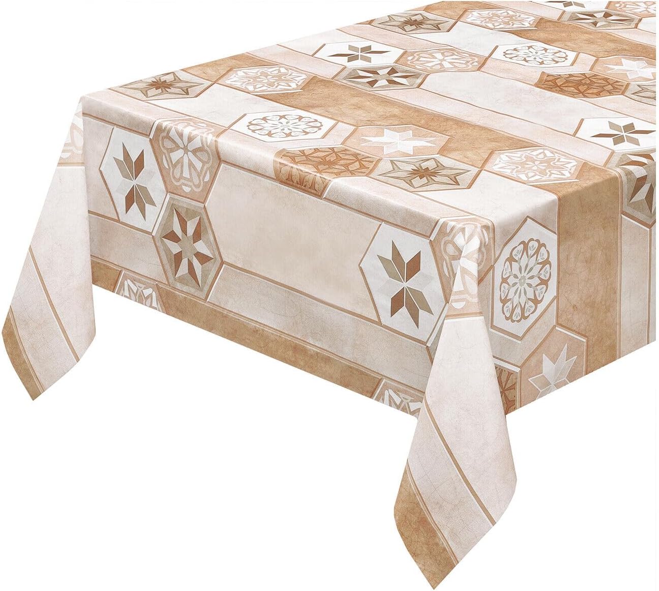 Mantel Jacquard Tacto Tejido Y Tratamiento Antimanchas 140x240 Cm Aroha Amarillo M24043761