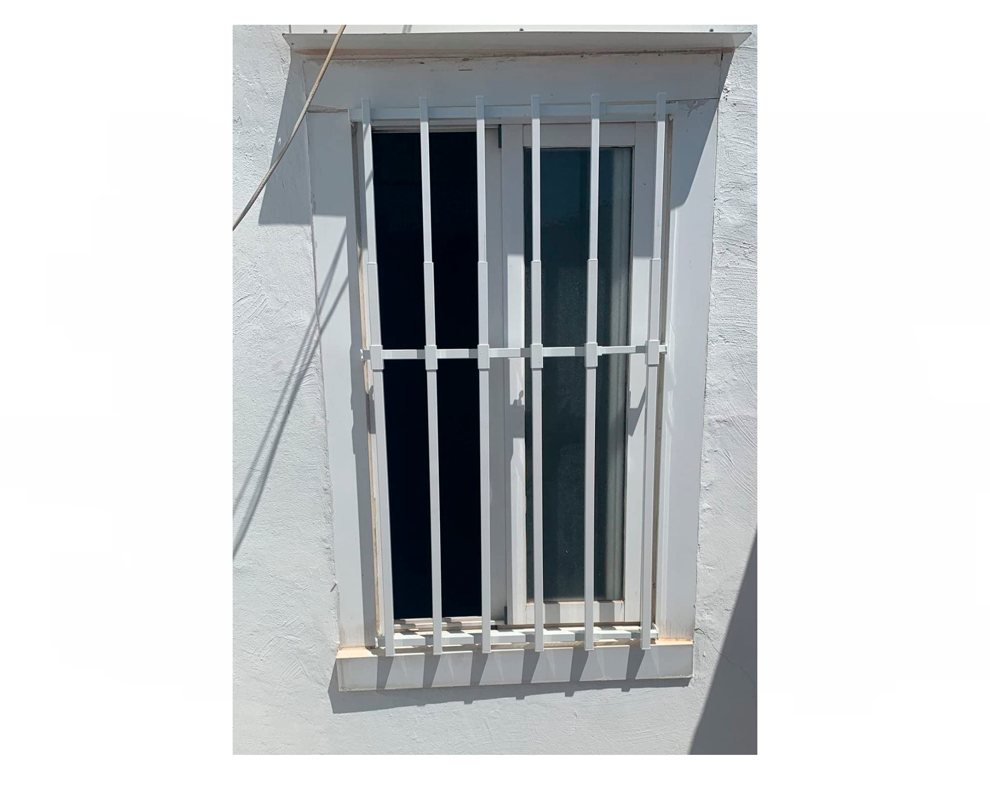 Grille de défense réglable pour fenêtre (largeur et hauteur) de 95x95 cm à 165x165cm blanche - 9