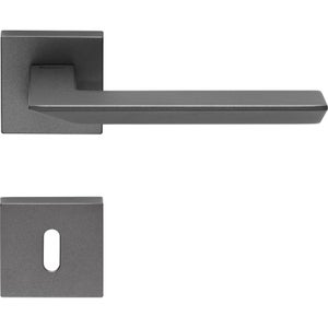 Coppia Di Maniglie Quadrate A Doppia Leva - Acciaio Inox 304 19x19 Rosa - Foto 3