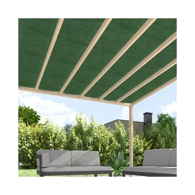 Panneau Brise-vue Occultant - Filet D'ombrage PVC - Vert - 10 Ou 50 Mètres - Neuf