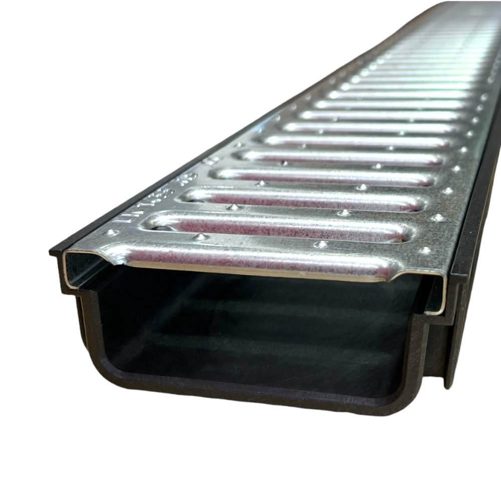 Caniveau compact H5 CN10‑02 – Brixo – Drainage rapide encastré de 5 cm ...