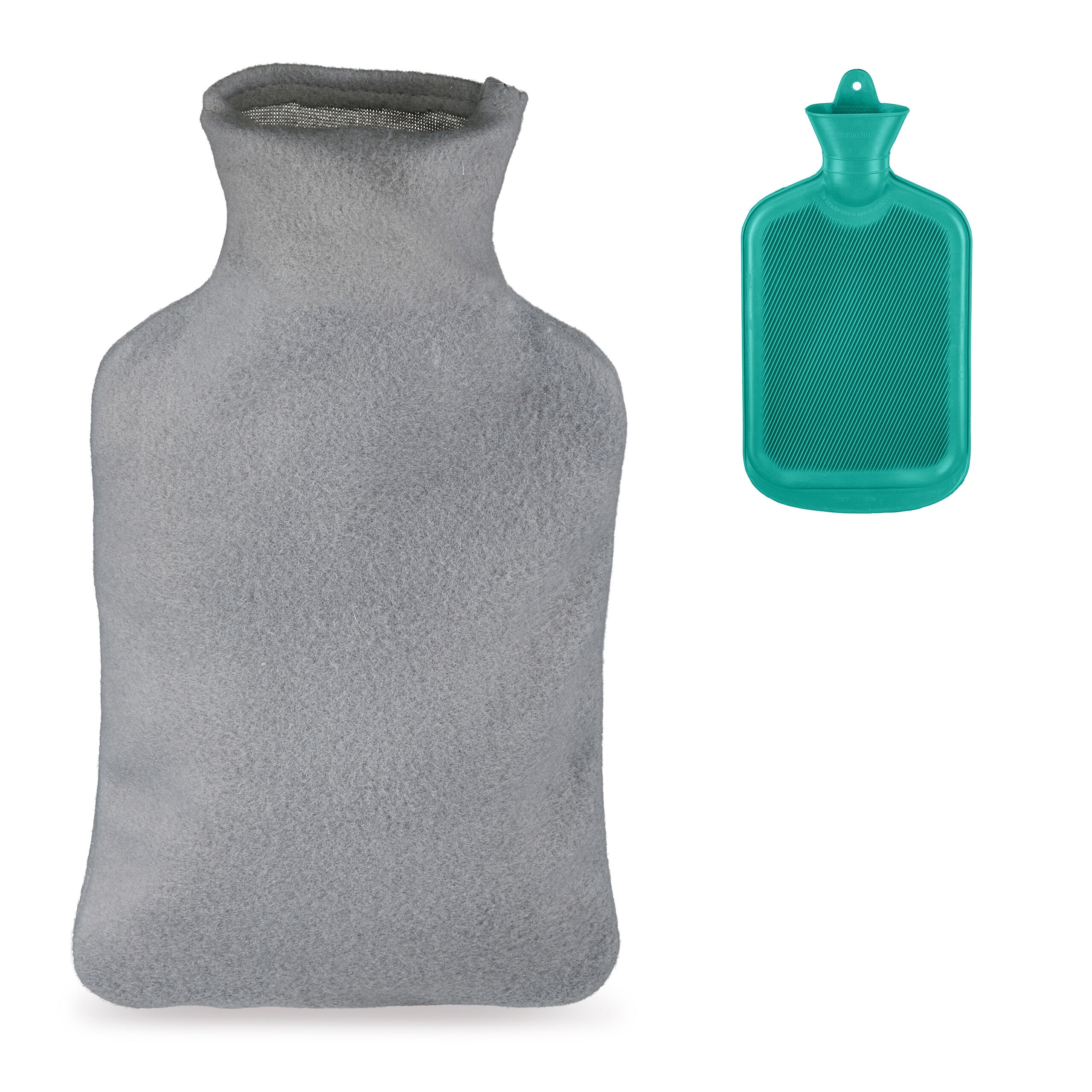 Borraccia D'acqua Calda In Gomma Naturale 2L - Scaldaletto Invernale Con Tappo A Vite Antigoccia