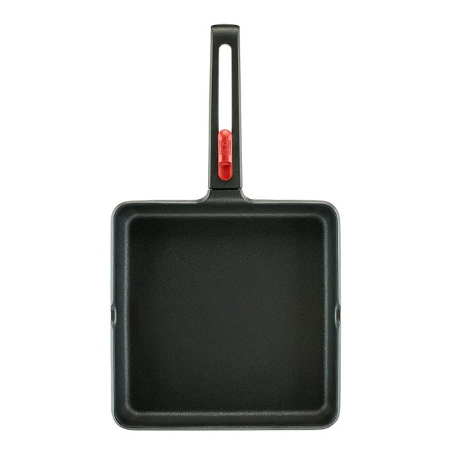 Grill BRA Signature De Acero Inoxidable 28 Cm - Sin Antiadherente, Apto Para Inducción Y Horno (220°C)