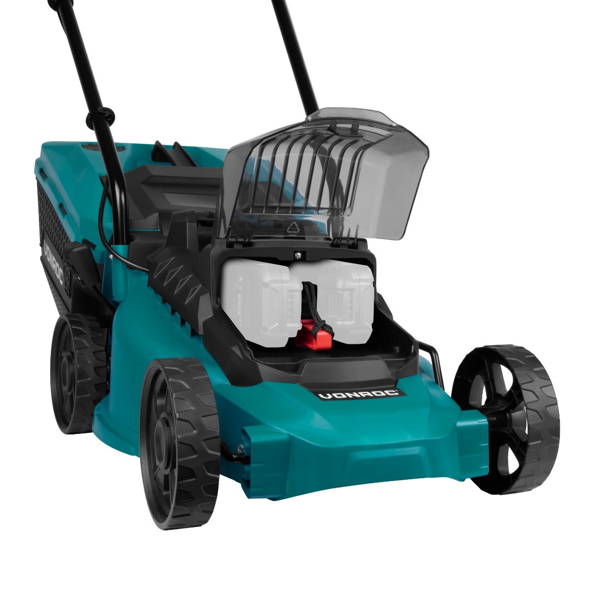 Tondeuse à gazon sans fil VONROC 40V - Sans balais à charbon - 33cm – Hauteur de coupe réglable – Sans batterie, ni chargeur - 3