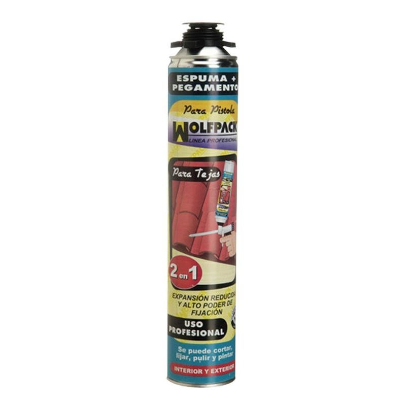Mousse polyuràÂ©thane Wolfpack 750 ml Tuiles pour pistolet - 2