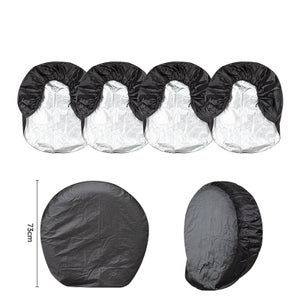 Housses De Pneu Blanc Lait - Lot De 12, Indéchirables, Anti-Poussière Pour Pneus Jusqu'à 1m