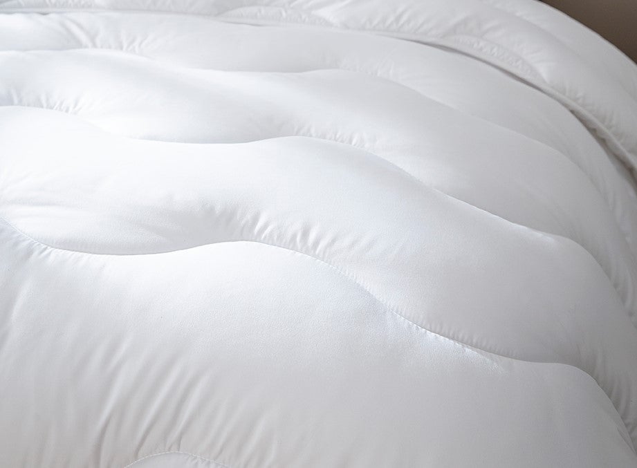 Couette très chaude 220 x 240 cm polyester blanc - 3