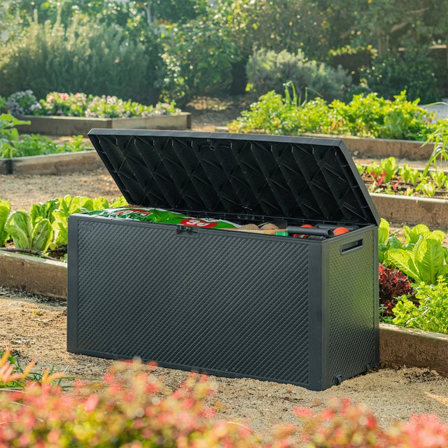KETER Coffre de jardin Emily 277L - Gris anthracite