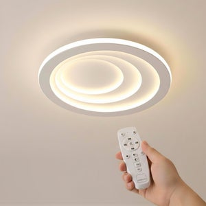 LEZOE Plafoniera LED RGB dimmerabile con telecomando, lampada da soffitto 24W 2400LM che cambia colore, pannello LED piatto 3000K-6500K per soggiorno camera da letto cameretta cucina bagno 30x2,5 cm