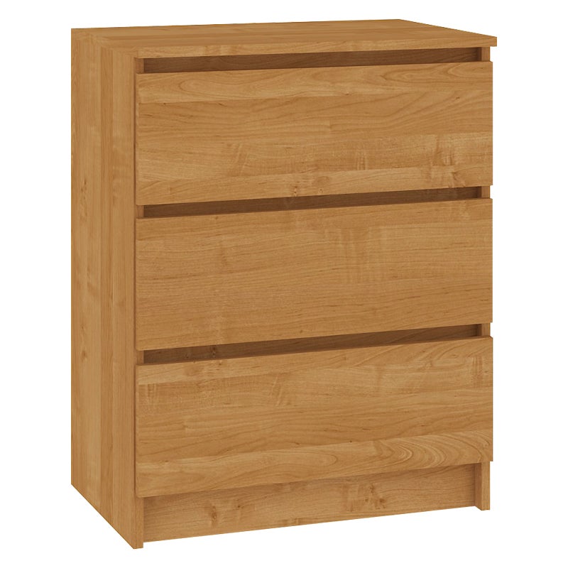 Armoire 3 Tiroirs Avec étagère Ouverte – Meuble Rangement Pour Chambre, Salon, Bureau | 40x50x76 Cm, Noir, En Bois D’ingénierie - 6