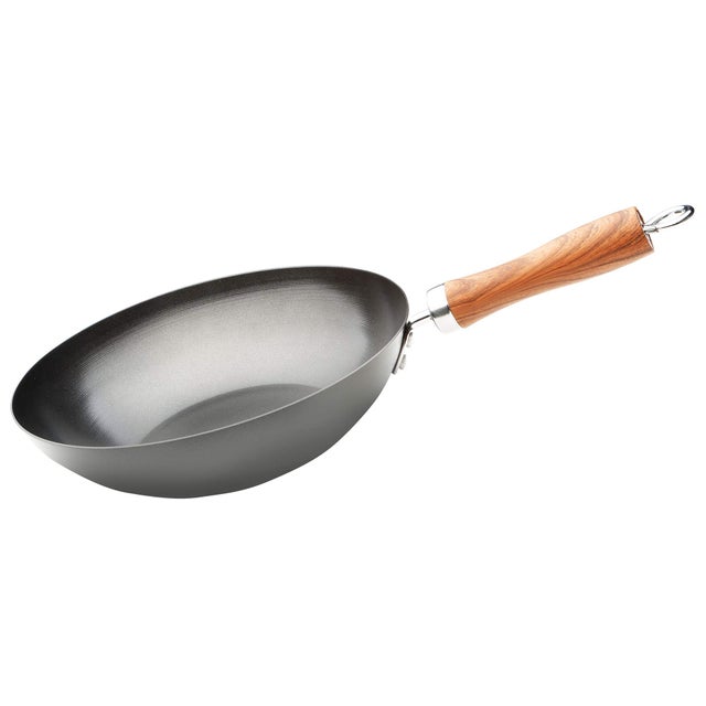 Wok Valira 30 Cm In Alluminio Pressofuso Con Antiaderente Al Titanio – Adatto A Induzione