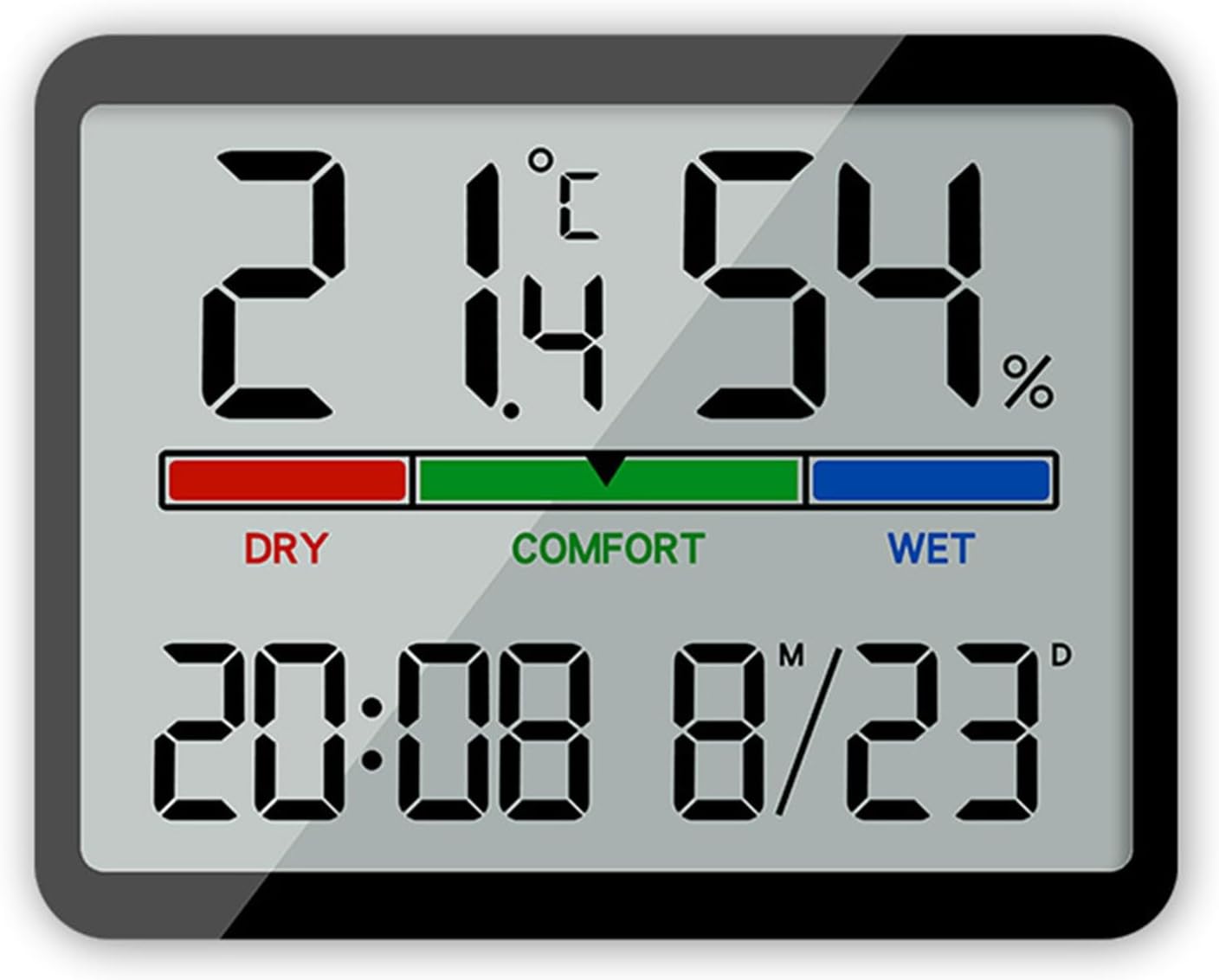 Fdit horloge à affichage numérique Horloge LCD Date Affichage de la