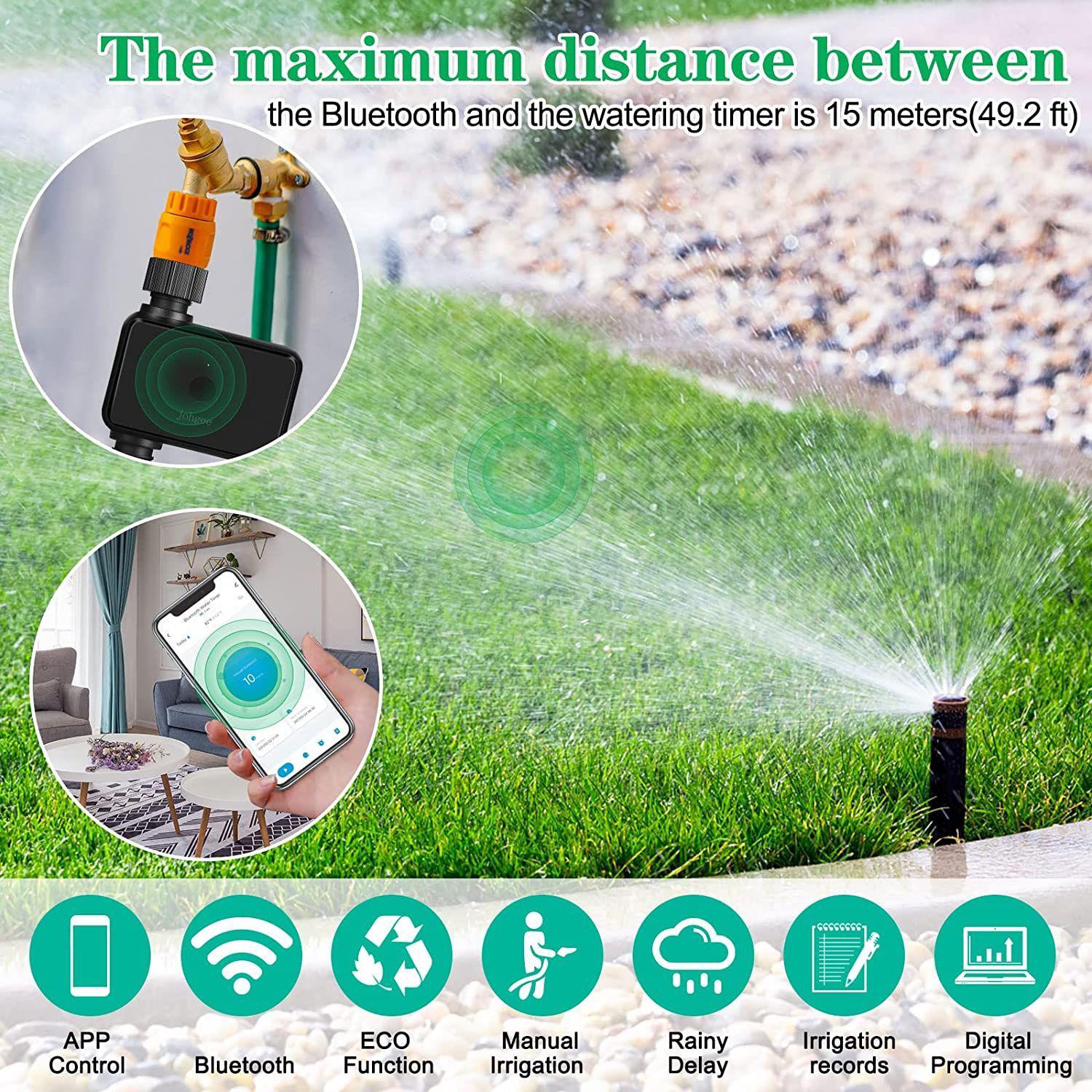 Automatique Arrosage WiFi Bluetooth, Programmateur Arrosage avec Passerelle, Irrigation Arrosage, Minuteur Arrosage Goutte à Goutte,Irrigation - 3