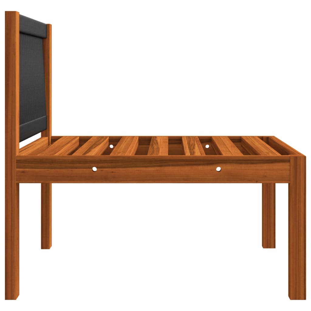 Salon bas de jardin en bois Beige 3 personnes - 8