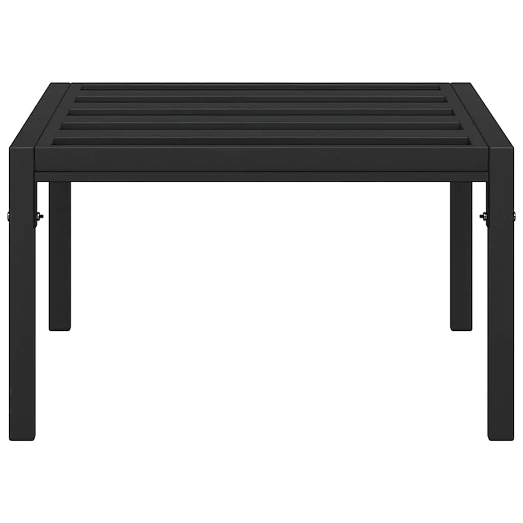Table basse de jardin noir 60x60x35 cm acier vidaXL - 4