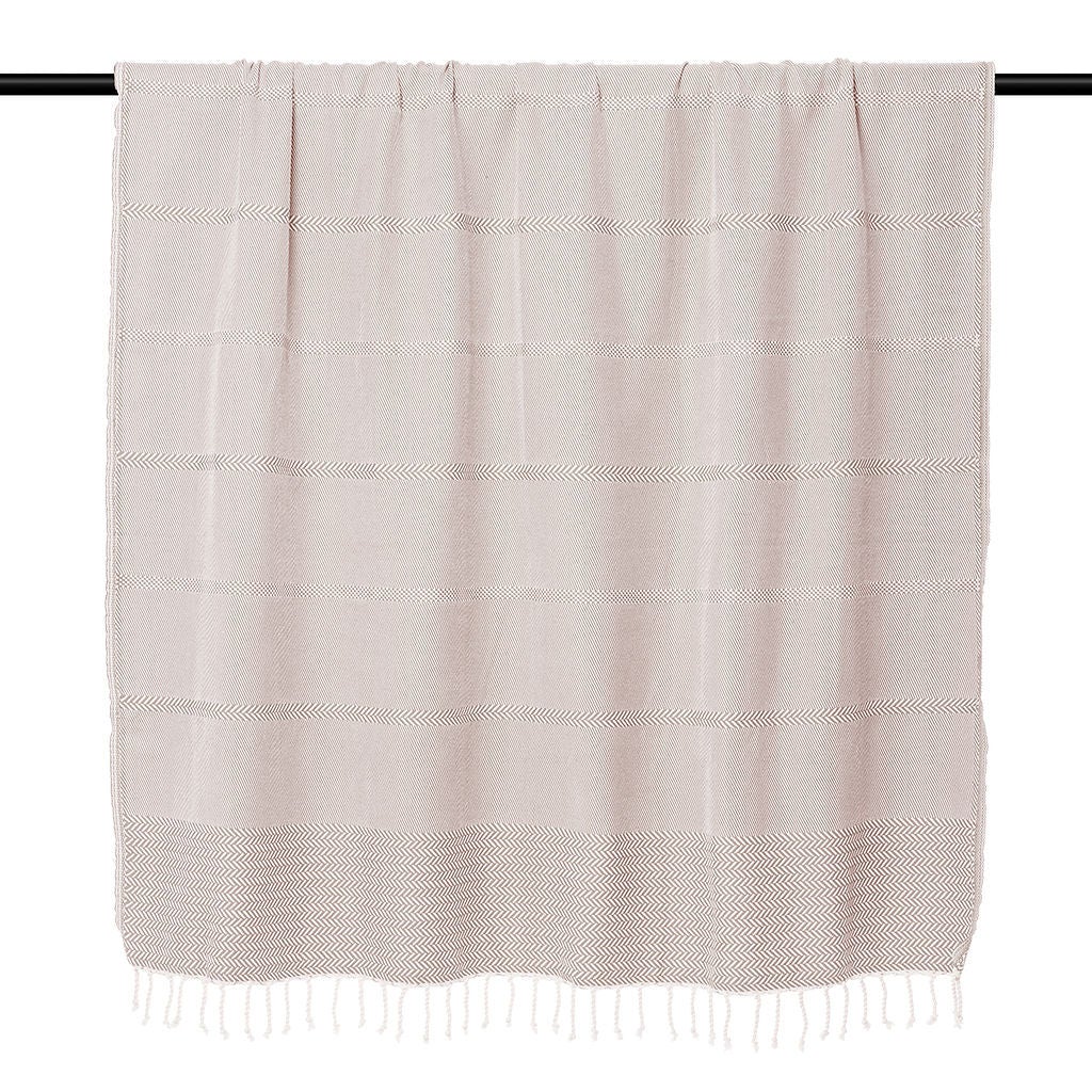 Plaid coton taupe clair - 3