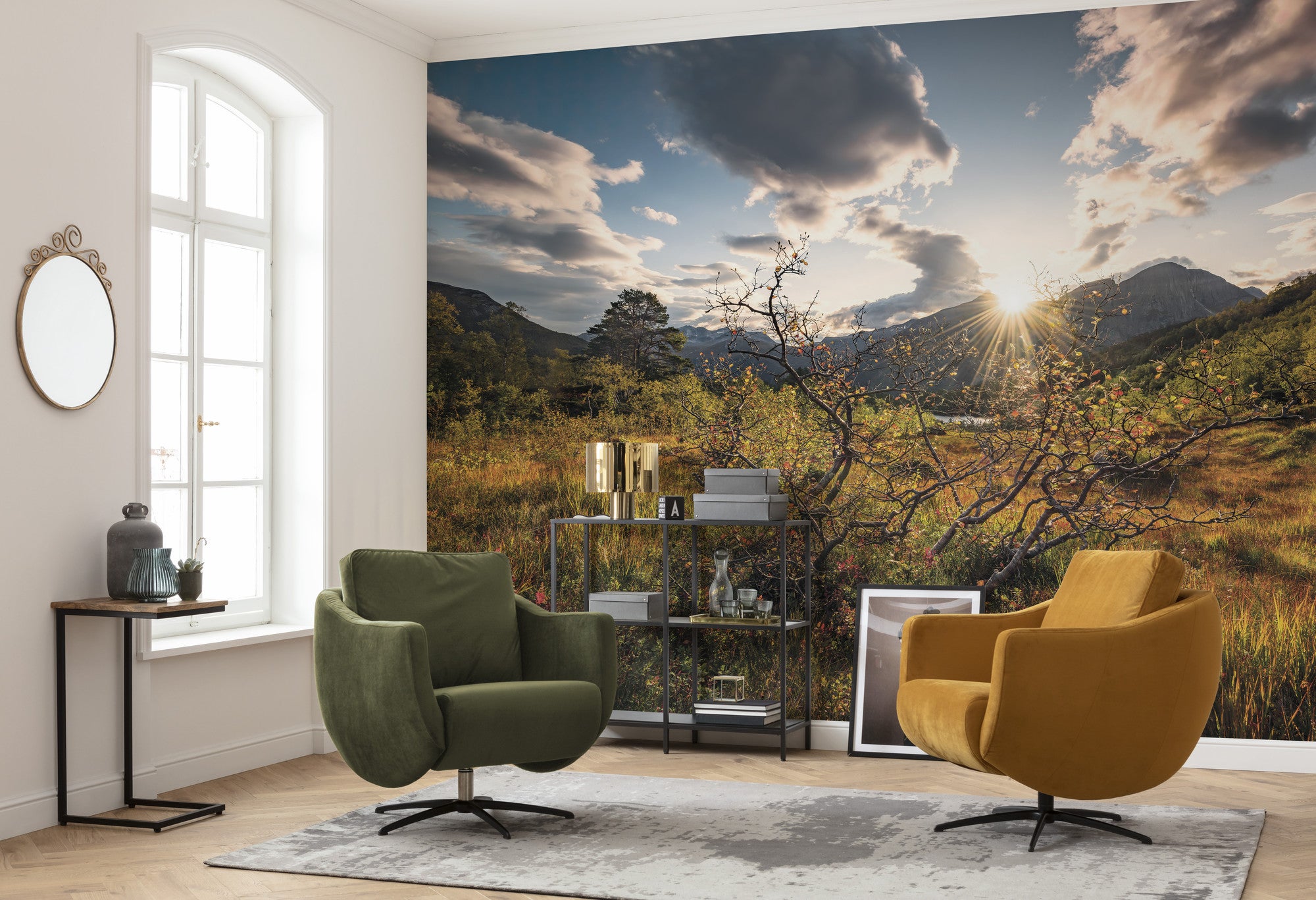 Fototapeta krajobraz zielonymIniebieskim - 450 x 280 cm - SANDERS &amp; SANDERS