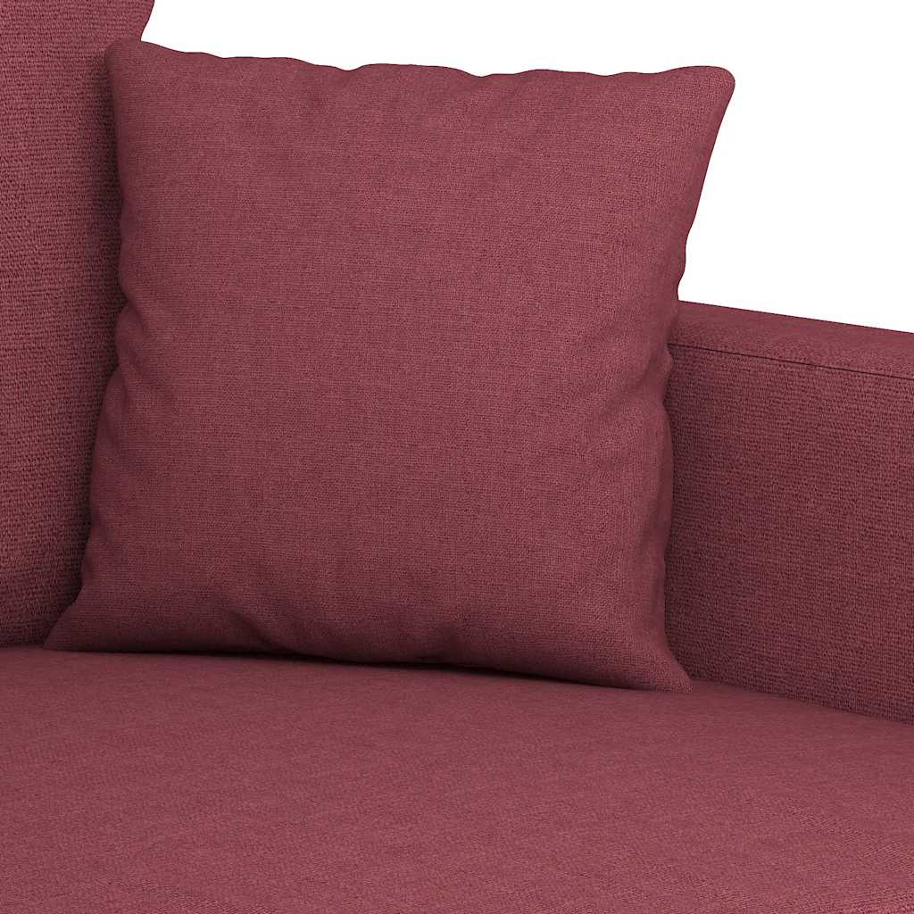 Fauteuil rouge bordeaux 60 cm tissu - 7