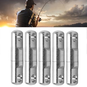 Lot De 50 Émerillons De Pêche Alwonder - Acier Inoxydable, Snaps Sécurité, Pour Leurres (Brochet, Perche, Bar)