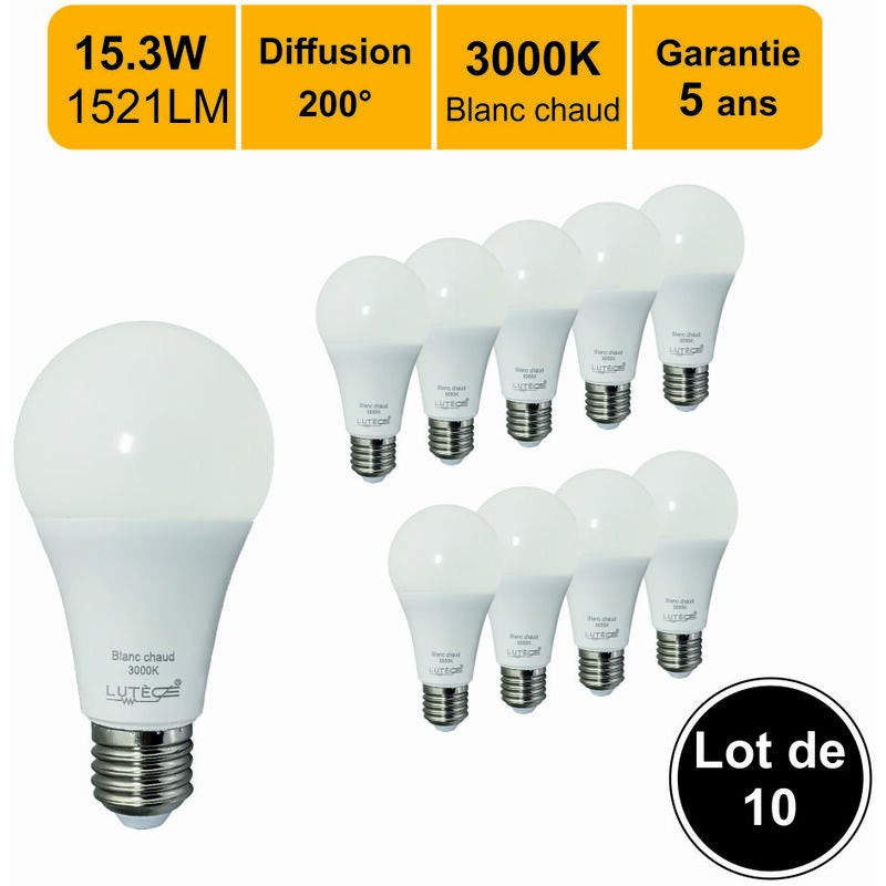 Zestaw 10 żarówek LED filament E14 4W 470Lm 2700K - 2 lata gwarancji