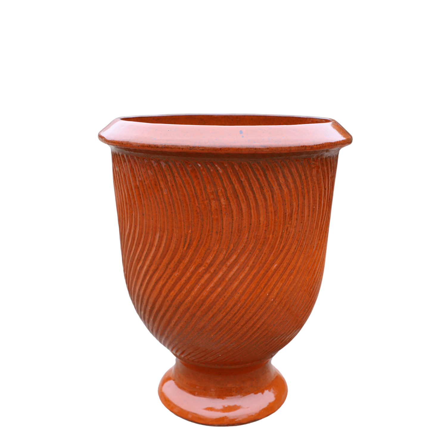 Grande vaso da esterno MORGANE 42x52cm ruggine autunnale, fatto a mano ...