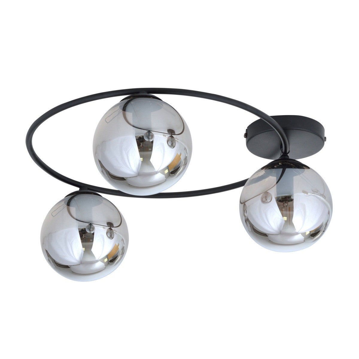 Lampa sufitowa SOPRA czarno-grafitowa 3xE14x10W metal wym:20x47x47cm IP20 Emibig
