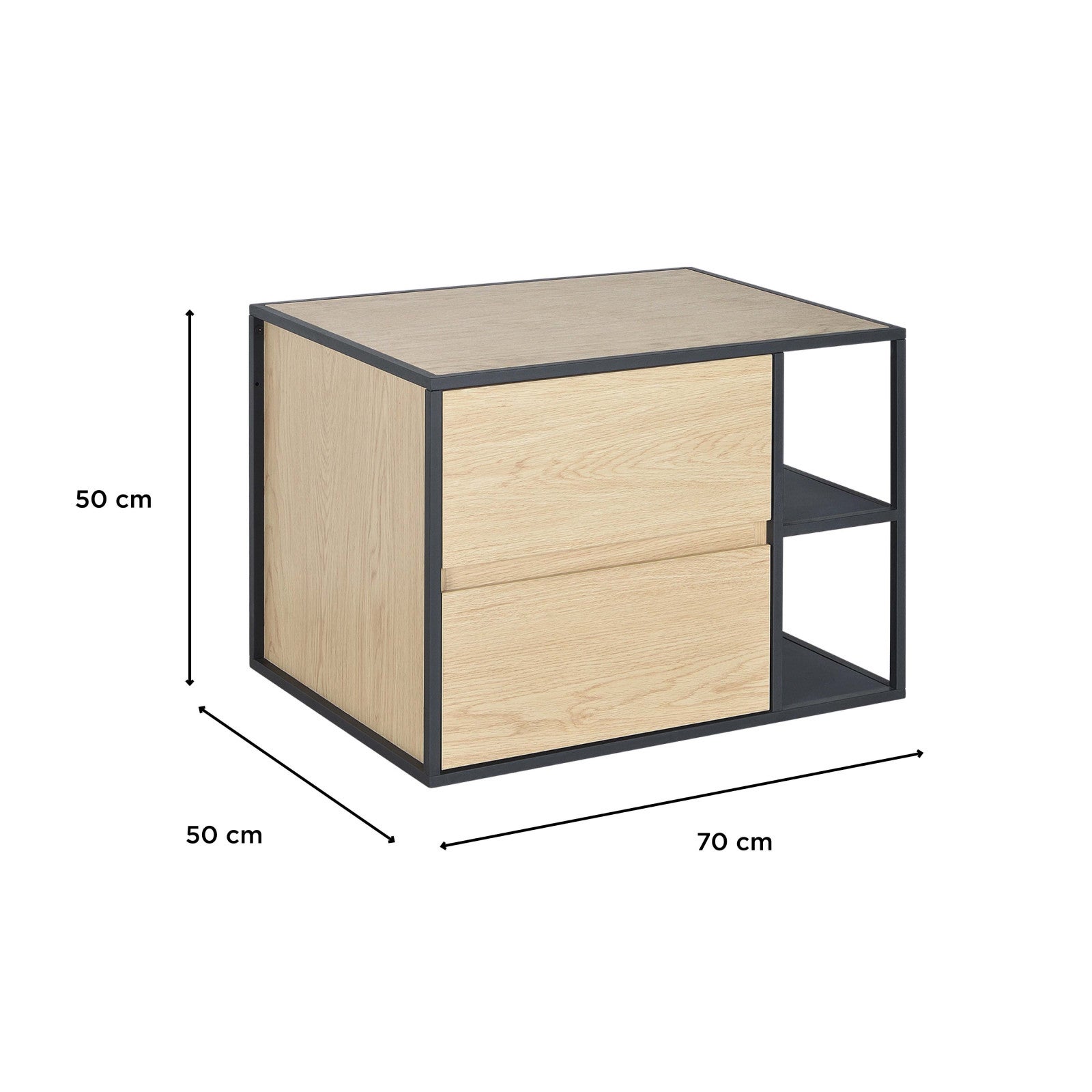 Meuble simple vasque EDISSON 70 cm - 3