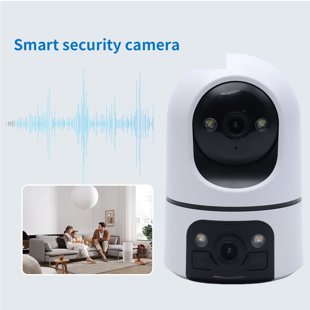 Mini Telecamera di Sicurezza Wifi 1080P Visione Notturna, Interno/Esterno, Nera on