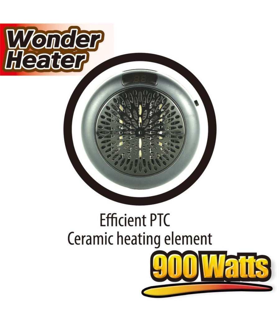 Trade Shop - Stufa Elettrica Portatile 900w Wonder Heater Portatile Regolabile Da 15° A 32°c - - 6
