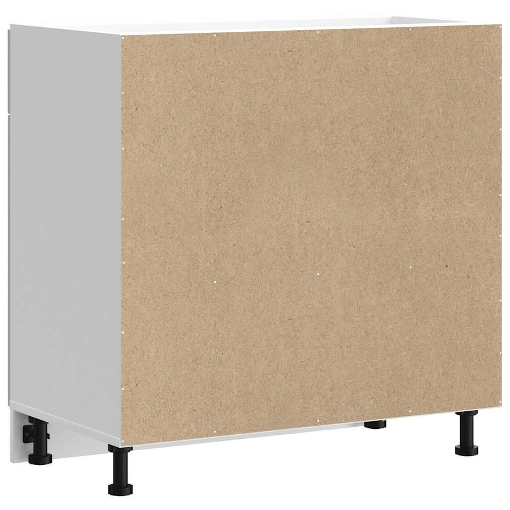 Armoire de cuisine | Meuble de cuisine Kalmar blanc bois d'ingénierie CFW168943 - 7