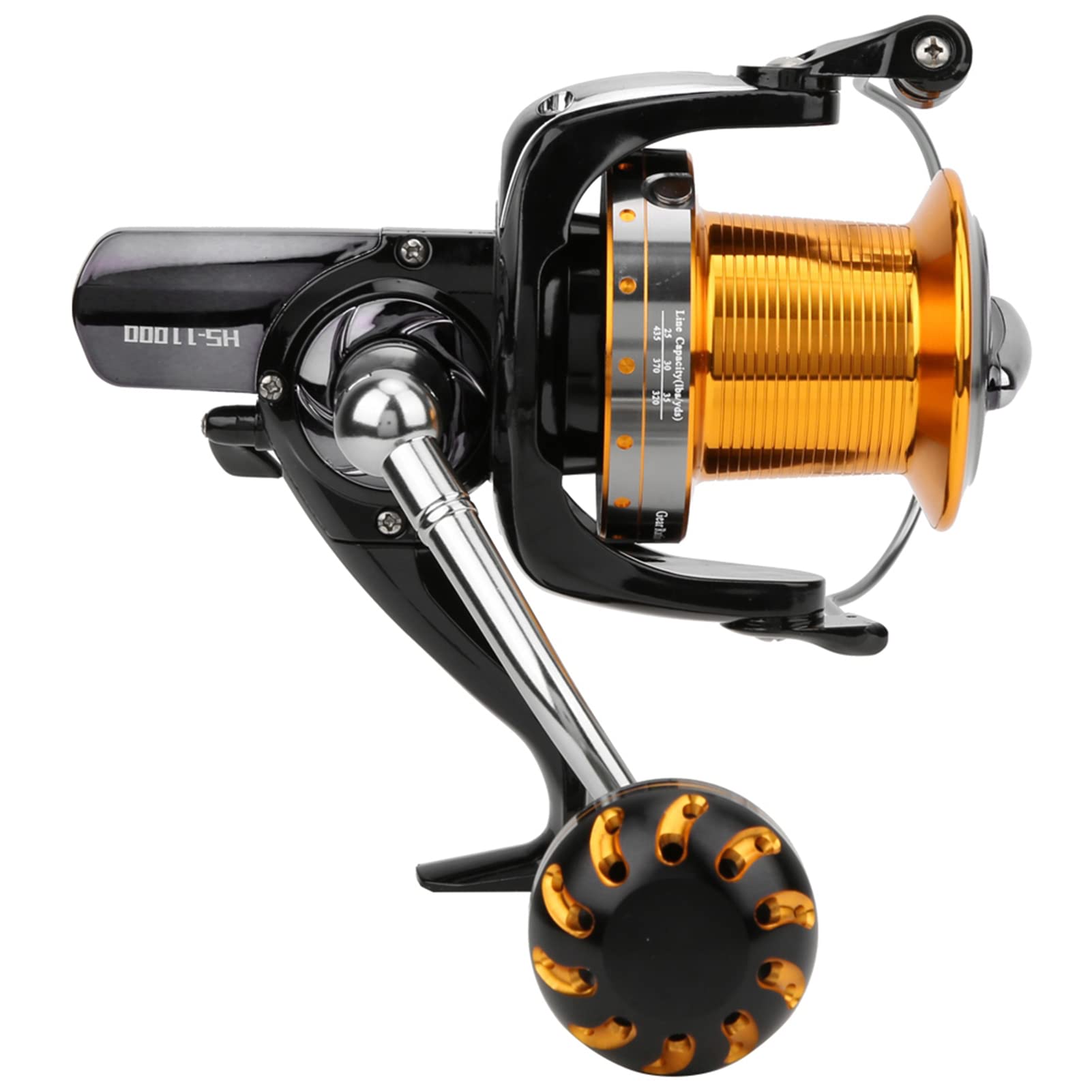 Ruota per lancio con esche per pesci d'acqua salata in metallo con mulinello da pesca a 16 alberi di grandi dimensioni (11000) - 8