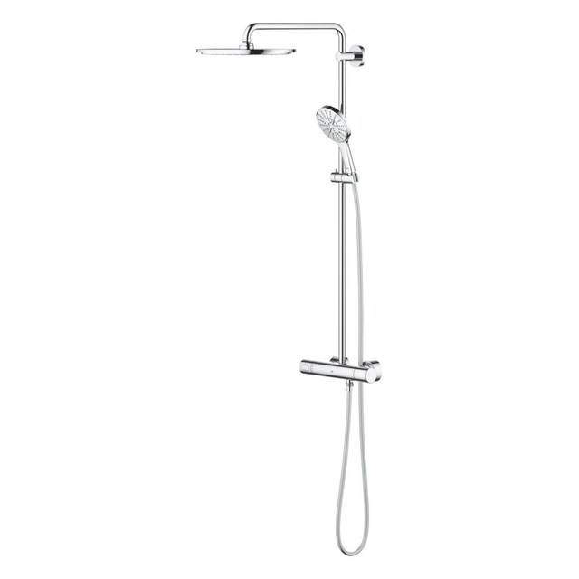 GROHE Rainshower SmartActive 310 colonne de douche pluie avec mitigeur thermostatique et douche de tête 31cm Rainshower + douchette à main SmartActive