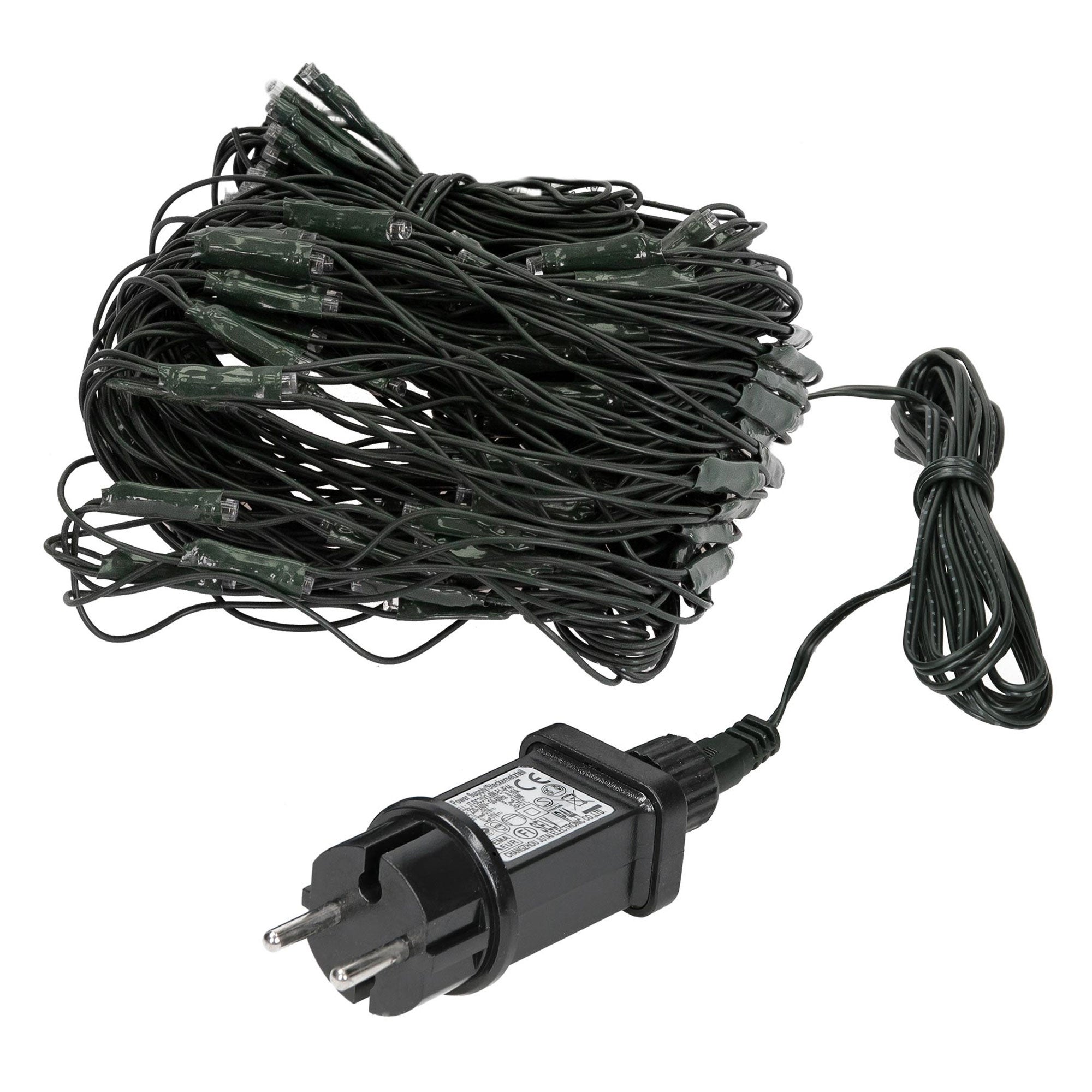 ECD Germany LED siatka swietlna kurtyna swietlna lancuch swiateczny cieply bialy 160 LED 1,0 x 2,0 m do uzytku wewnetrznego i zewnetrznego IP44
