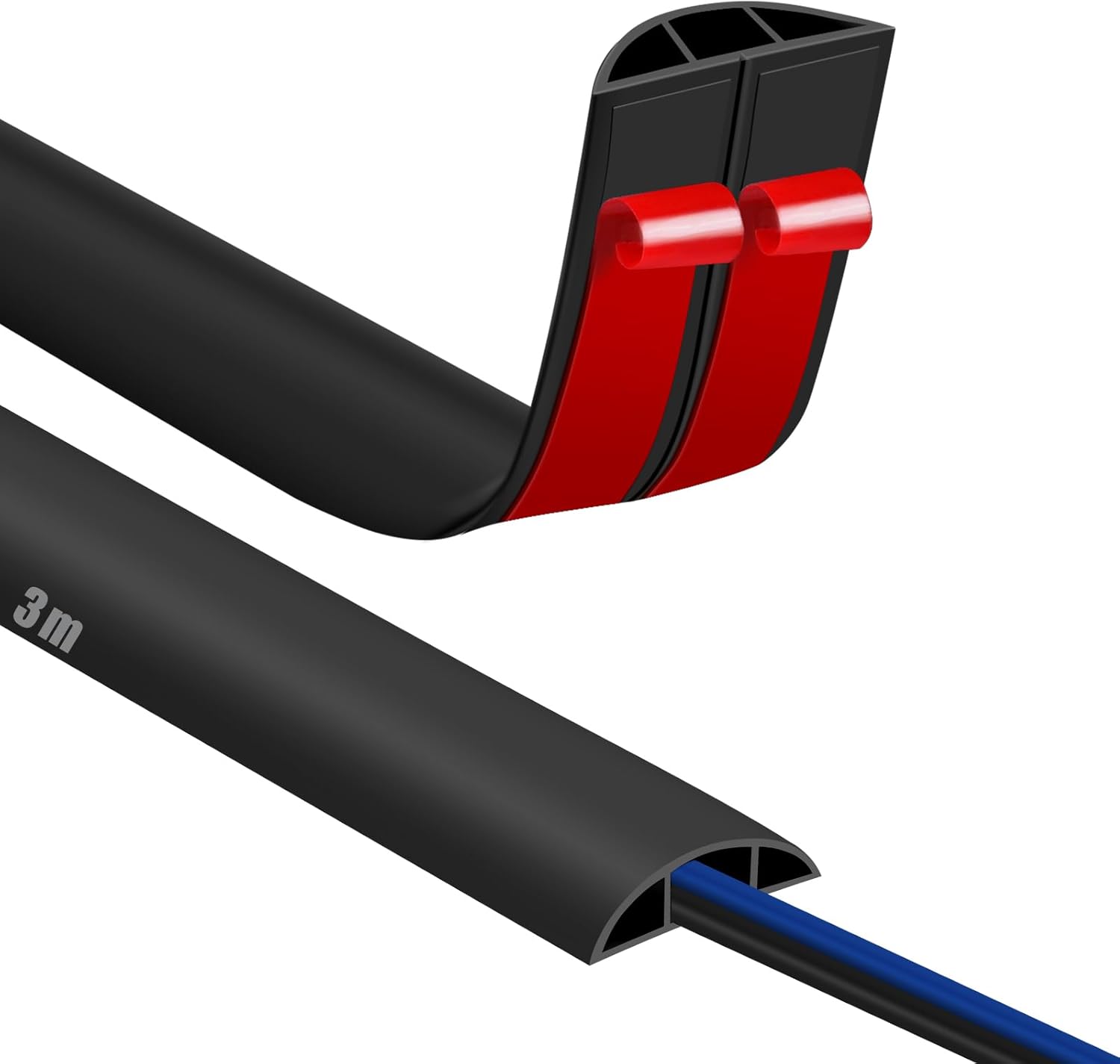 Passe Cable Sol Cache Fil Électrique Sol Auto-Adhésif 3M x 50mm Petit ...