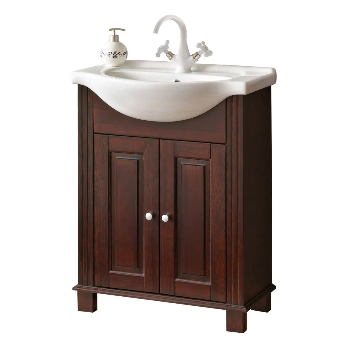Szafka pod umywalkę RETRO 864 65 cm brązowa