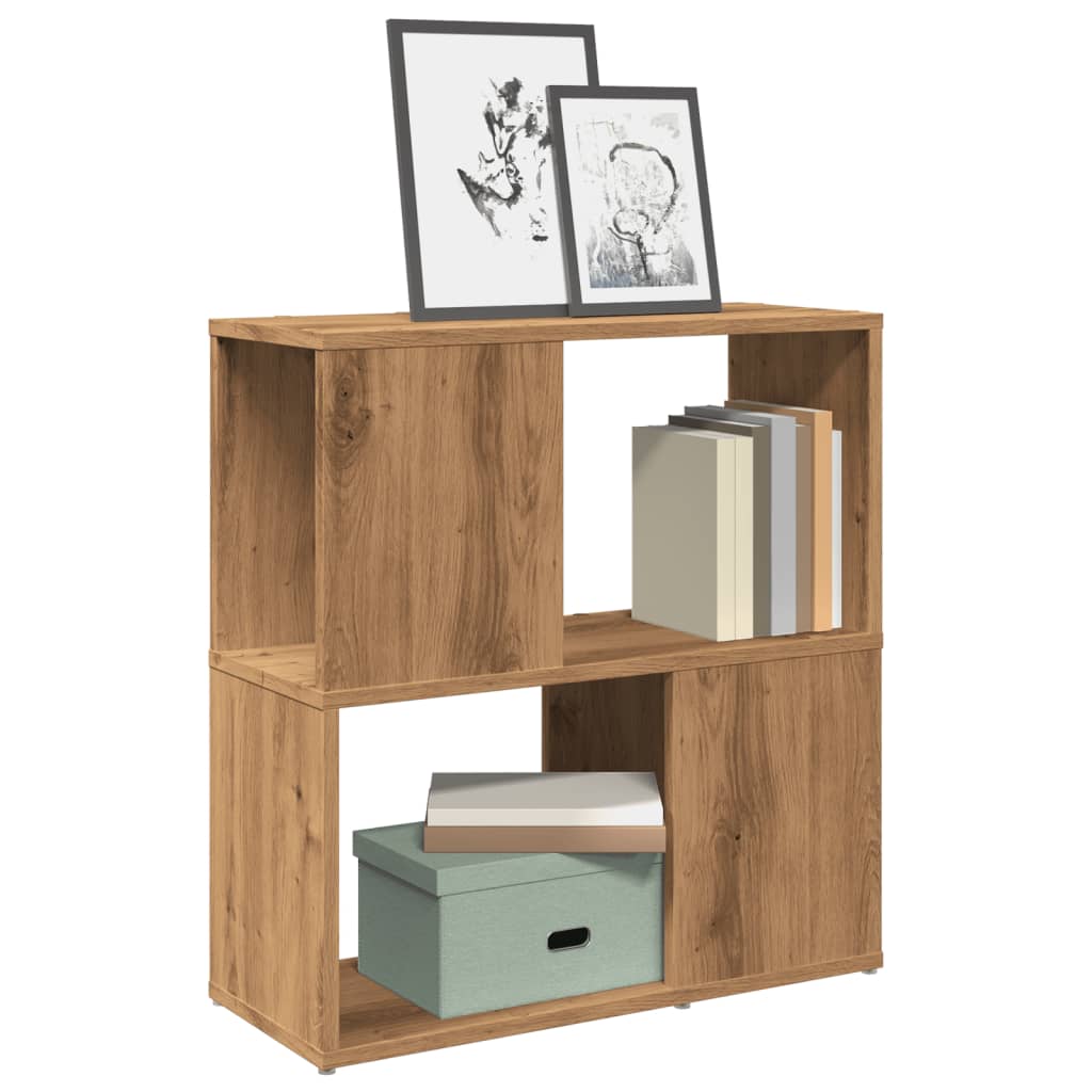 Bibliothèque pour Séjour en Bois Marron H. 24 x l. 60 x P. 24 cm - 2
