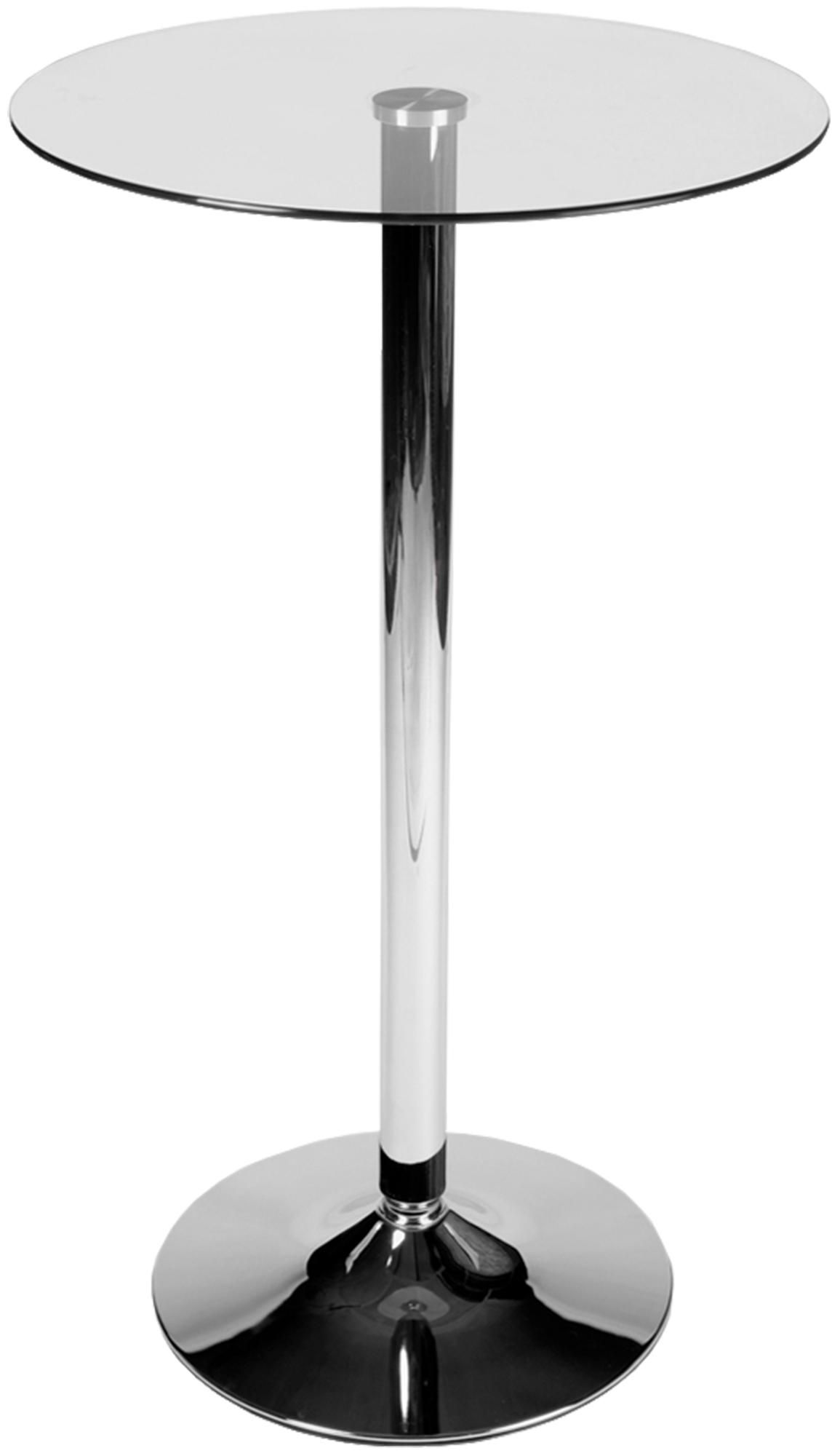 Table en verre ronde avec hauteur de 105 cm Verre clair | Leroy Merlin