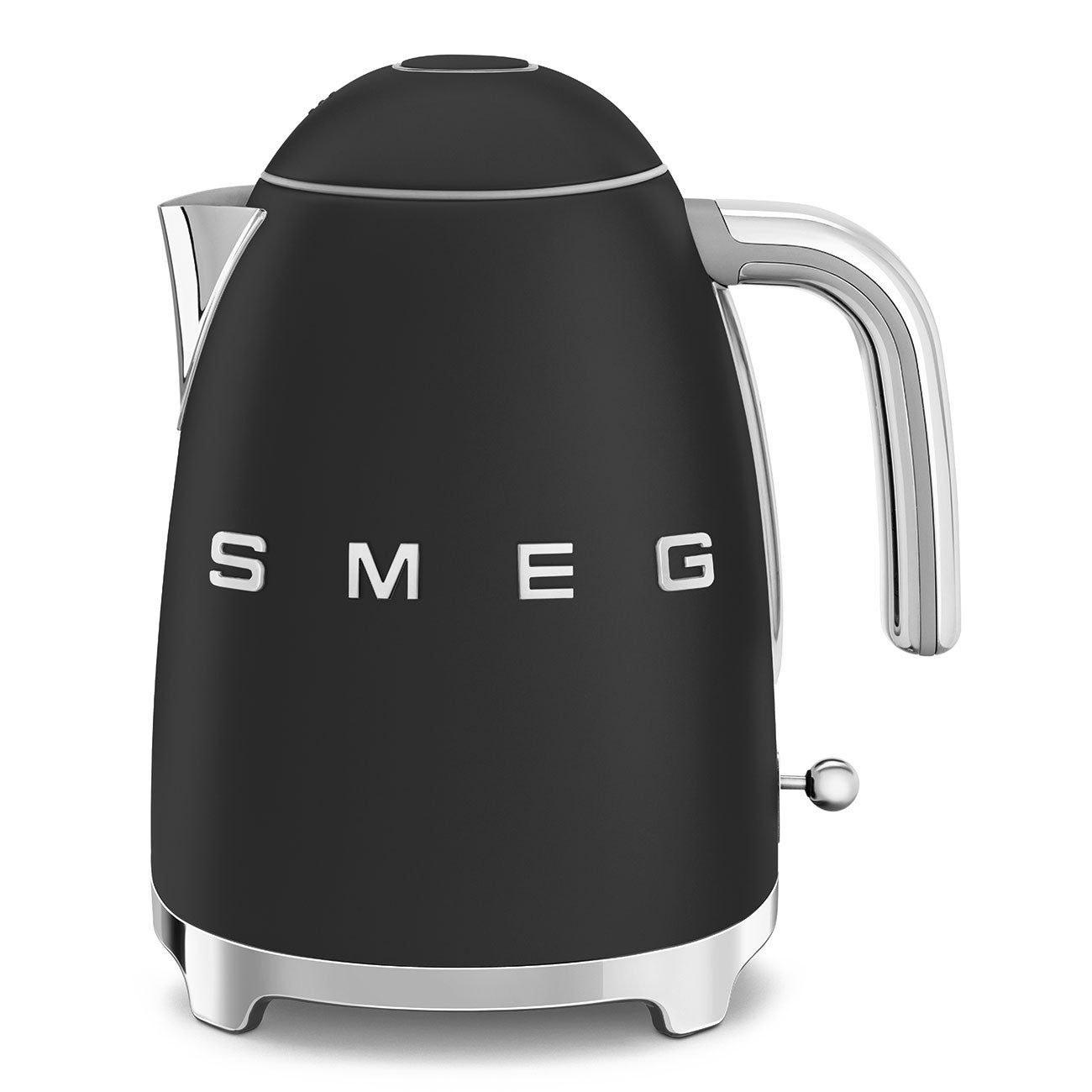 Hervidor de Agua 1L 2400W SMEG KLF03BLMEU | 50`STYLE, Negro (mate), Cromo