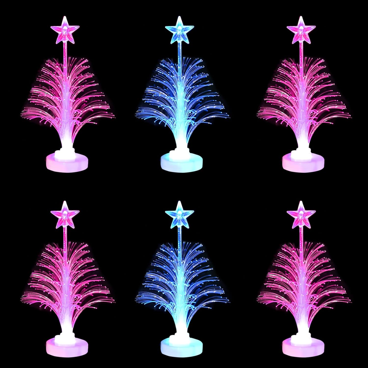 Árbol Navidad Con Luces Fibra Óptica De Colores 150cm | Leroy Merlin