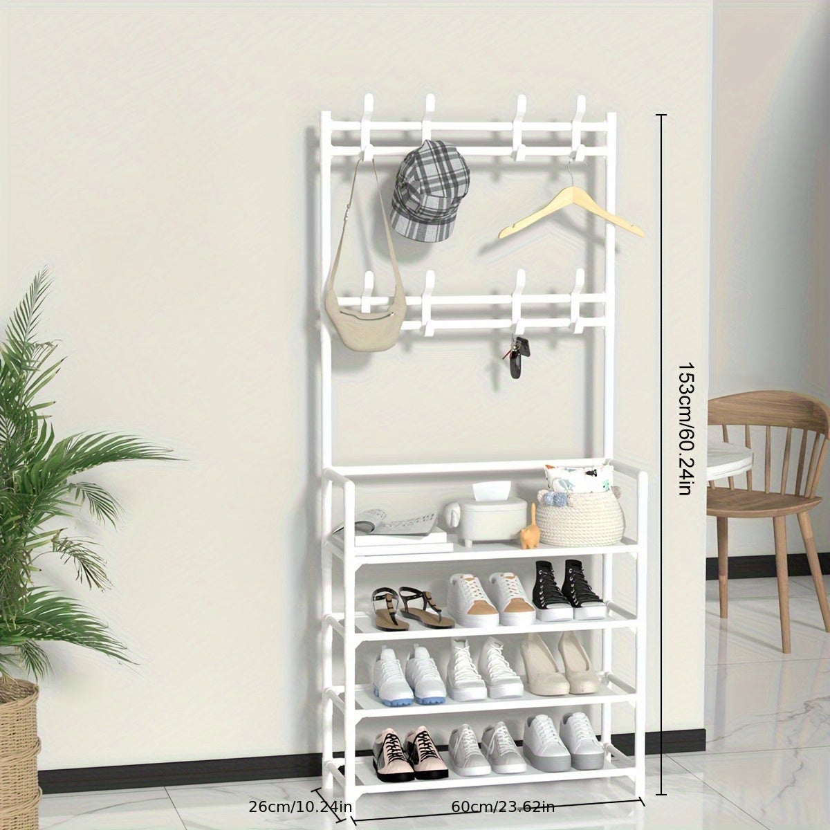 UrMsun - Set di 10 organizer regolabili per scarpe con scanalature