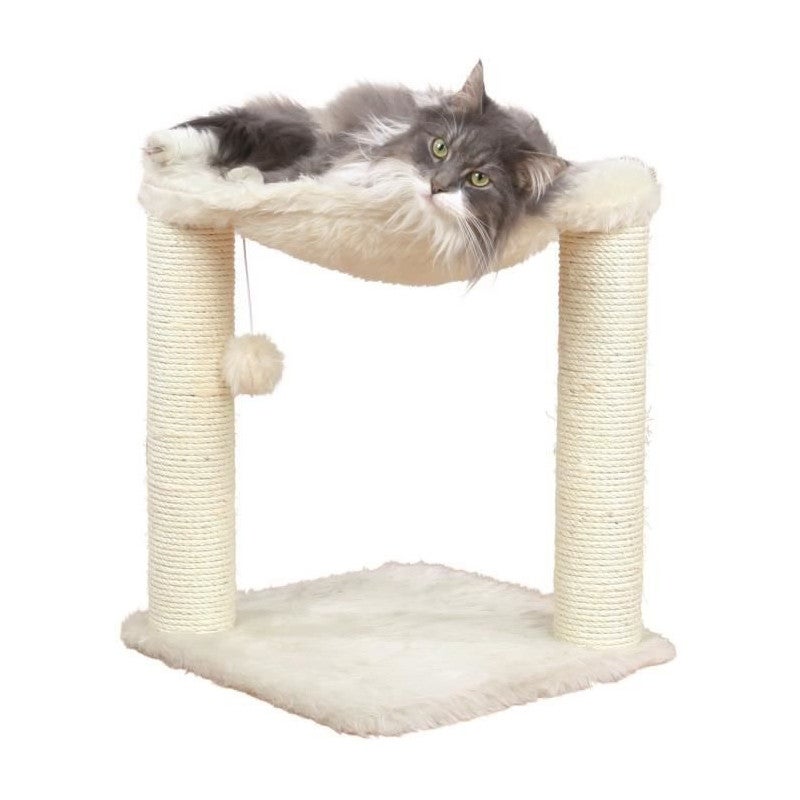 Tiragraffi Per Gatti Trixie Baza 52 Cm - Colore Crema, Con Corda Di Sisal E Base Stabile