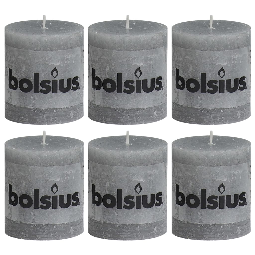 Spaas 12 Bougies Pilier rustiques Non parfumées 48/80 mm, 17