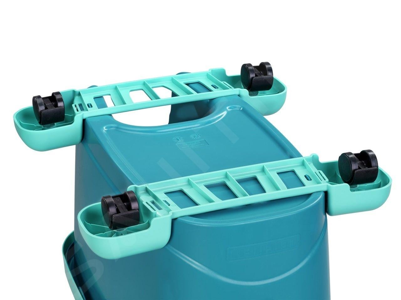 Set balai serpillère avec seau essoreur à roulettes Clean Twist Disc Mop Ergo Mobile 52102 Leifheit, tête serpillière à franges, mop - 10